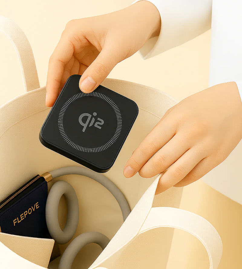 TALOFO Qi2 Certified 3-in-1 MagSafe Foldable Charging Stand - Black