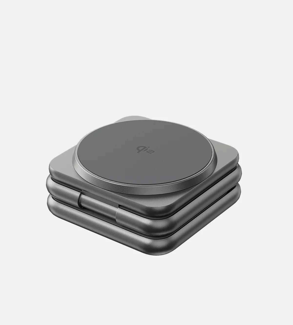 TALOFO Qi2 Certified 3-in-1 MagSafe Foldable Charging Stand - Gray
